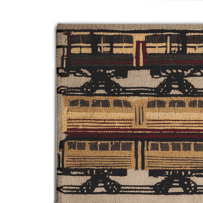 Tapis intérieur et extérieur brun Transport, Rectangle 4pi x 6 pi
