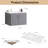 24'' Wall Mounted Single Bathroom Vanity Base Only