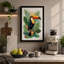 Tropical Toucan Study Botanical - Wrapped Canvas-1406930016-1406930040