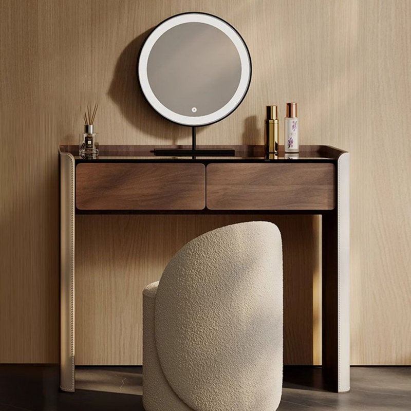 Makeup Vanity with Light mirror,2 drawers,Power Outlet