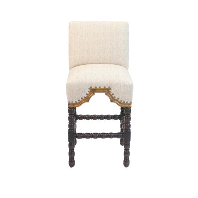 Tarver Upholstered Counter Stool with Solid Wood Frame