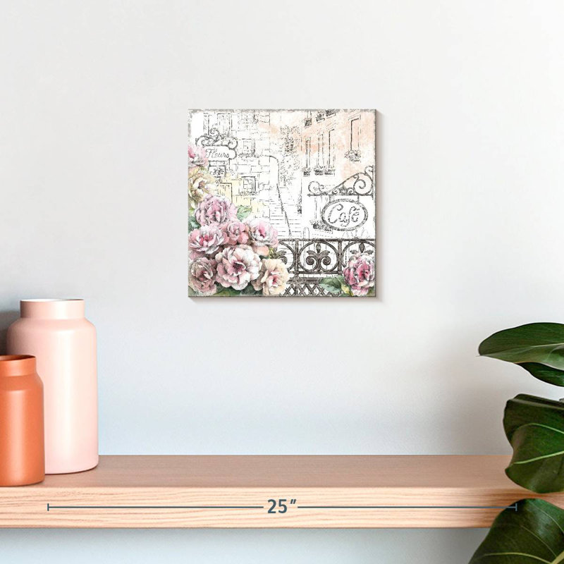 Nicci Paris Roses II, H 10 po x l 10 po