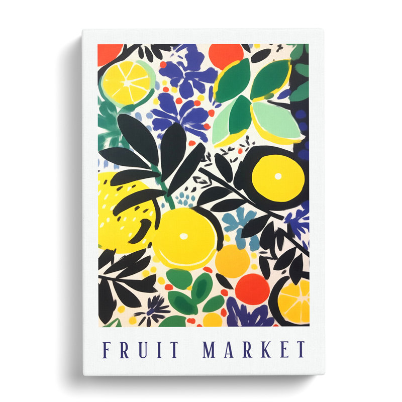 XMKTMKT-353 Fruit Market Exhibition Lemon Vol.4 - Wrapped Canvas Print, 50cm H x 35cm W x 3cm D