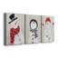 Festive Snowman I - Toile tendue avec châssis sur mesure - 3 pièces-1659791999