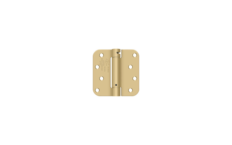 Steel Hinge, Brushed Brass
