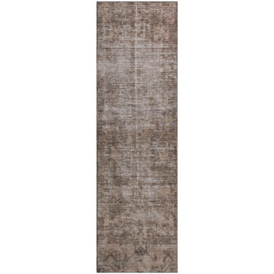 Premium Machine Washable Larock AMF1228 Global Rug