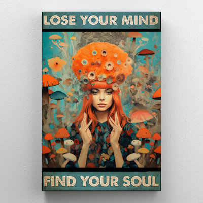 «Mushroom Lose Your Mind», impression sur toile