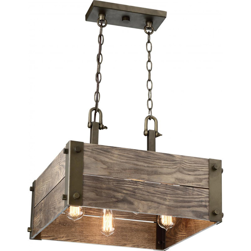 Lustre carré / rectangulaire à 4 lumières Thaxted