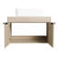Ensemble de meuble-lavabo moderne 30 po avec lavabo en céramique, meuble-lavabo mural en chêne blanc avec porte à fermeture douce-1456047703