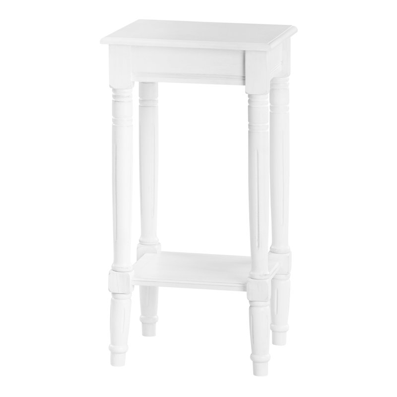 Callum End Table, White