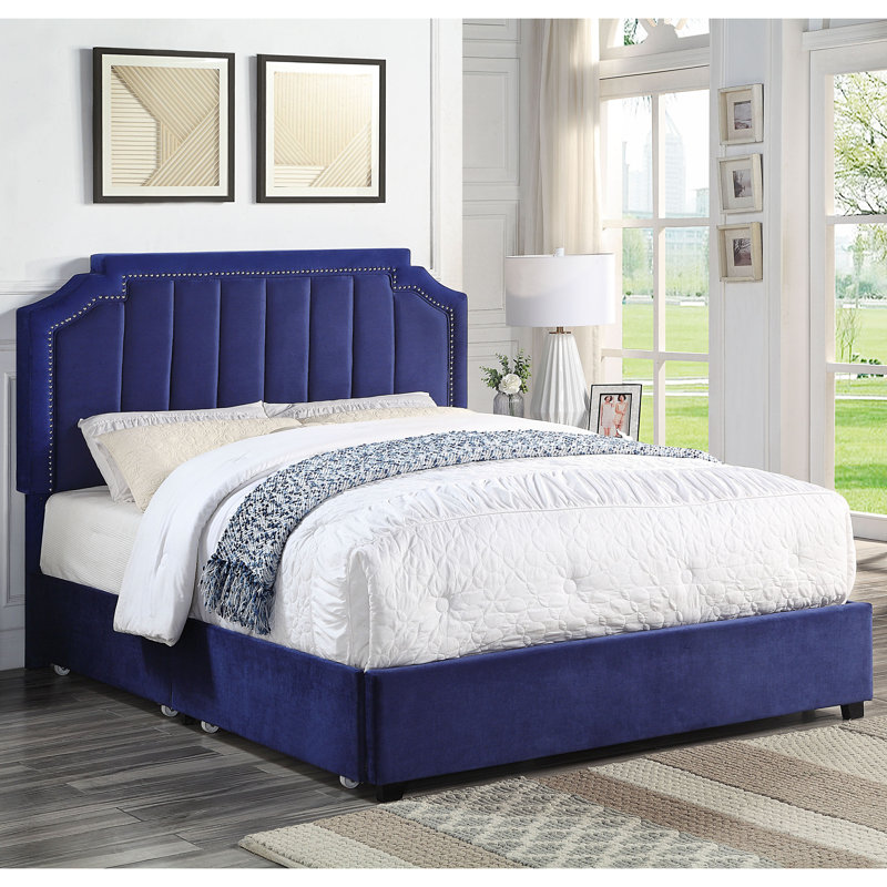 Lit standard Fionnlagh, Grand, Bleu marine