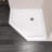 36" × 36" Neo-Angle Acrylic Corner Shower Base with Pre-Installed Drain, Single Threshold, 2-Sided Flange, Indoor Residential & Commercial Use