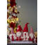 S / 4 - Tissu 21,3 x 5,5 x 25,5 po, familles de gnomes rouges