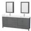 Sheffield 80" Bathroom Vanity Set with Mirror and Medicine Cabinet-59388393-59388398-134648831