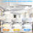 52-Inch Matte White Ceiling Fan with Light, Dimmable LED with Memory Function, DC Motor, IP65 Rated