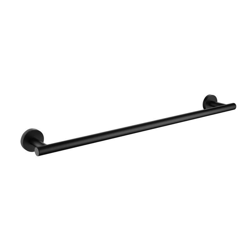 Barre à serviettes murale 23,63 po Louth, Noir mat