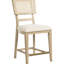 Table de salle à manger 8 places en chêne beige, table rectangulaire, chaises rembourrées et vitrine pour salle à manger rétro