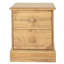 Pursley 2 Drawer Bedside Table, Antique waxed