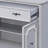 2-Door Accent Cabinet With 1 Drawer Grey Sideboard Metal Sideboard