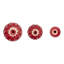 Sagebrook Home 3-Pieces 4/5/6" Varena Red Decor Balls