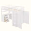 Lit mezzanine avec bureau et garde-robe-110922965