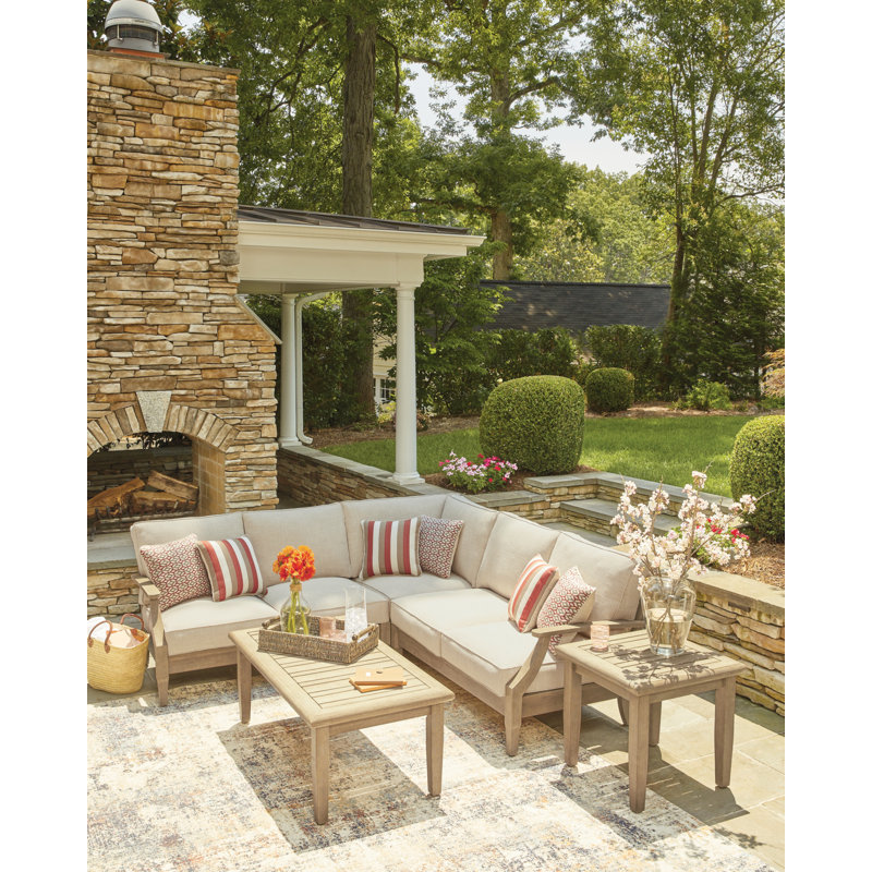 Canapé modulaire d'extérieur 3 pièces Keila