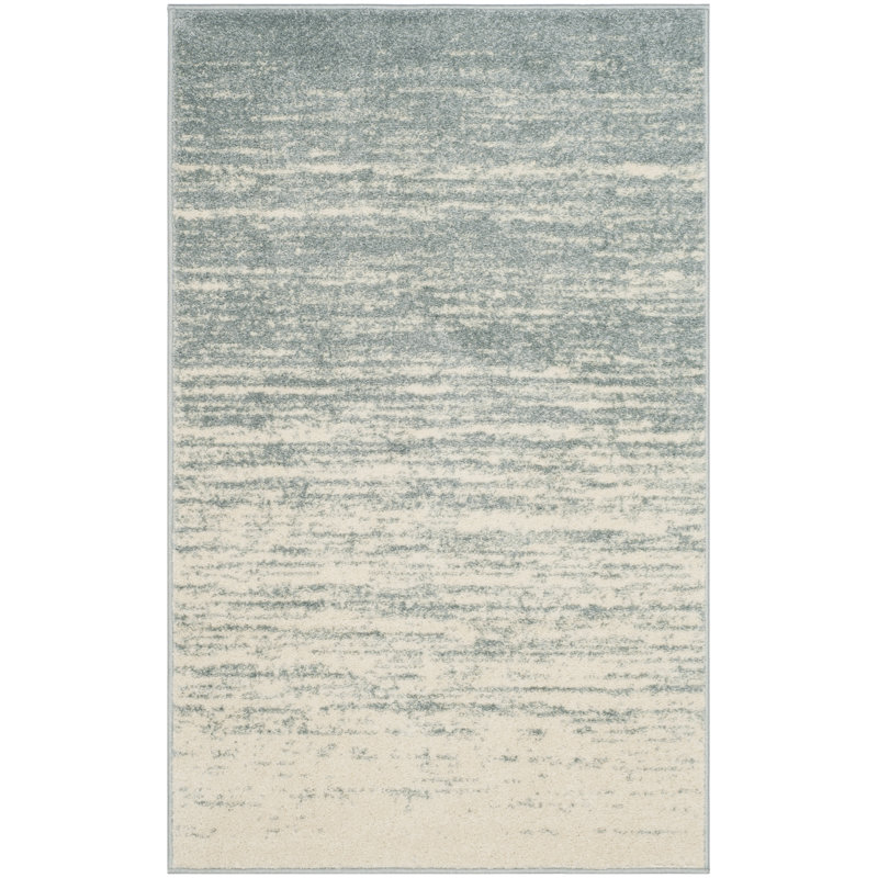 Tapis ardoise et crème Bethlyn, Rectangle 4 pi x 6 pi