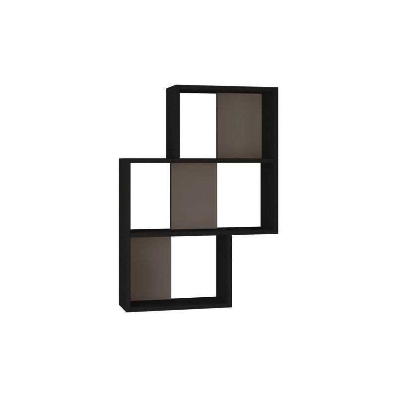 Tablette murale Dodds, Anthracite / moka clair