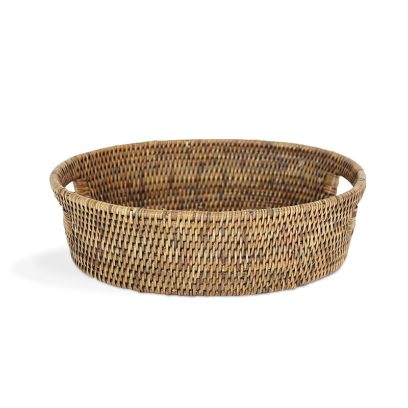 Matahari US Rattan Bread Basket, Antique Brown