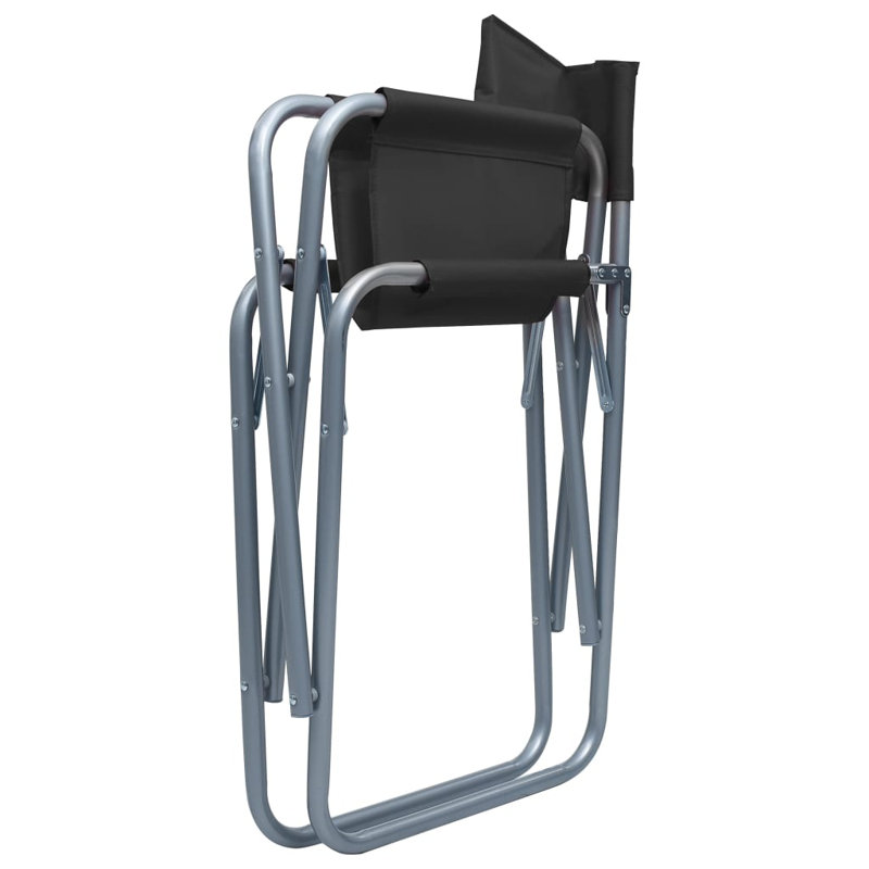 Zinvor Folding Patio Dining Armchair, Black