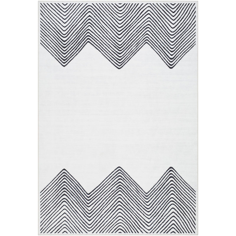 Tapis tissé à la machine Ariadnna, Rectangle 7 pi 6 po x 9 pi 5 po