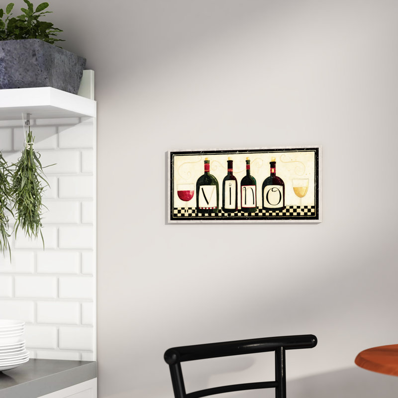 Ehme «Vino», art textuel sur plaque murale