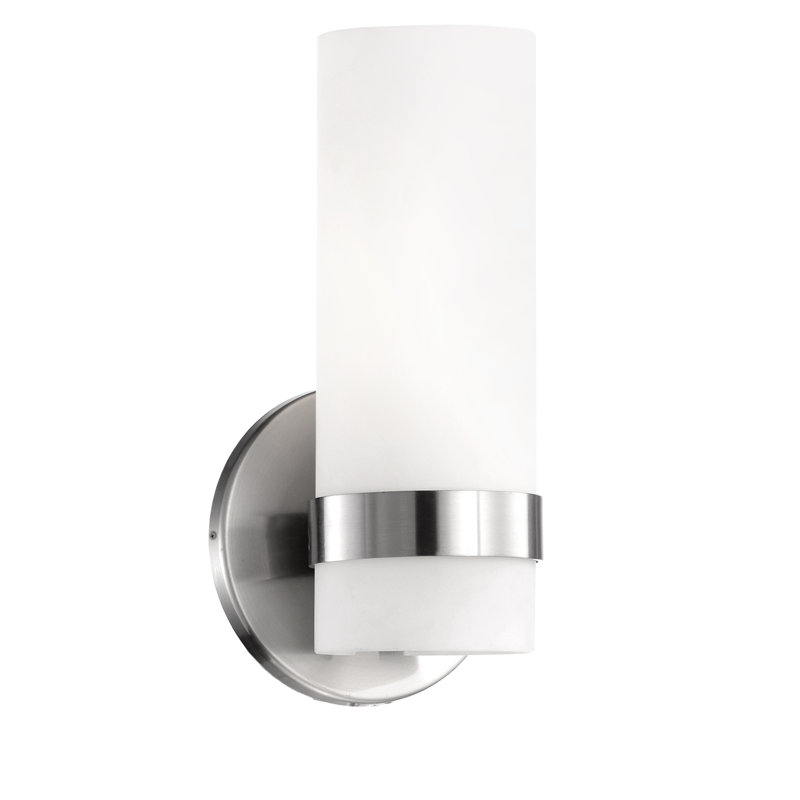 Dimmable Bath Sconce, Brushed Nickel