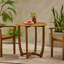 Table rustique 27,5 po - Bois pour l'extérieur avec lattes Design Living