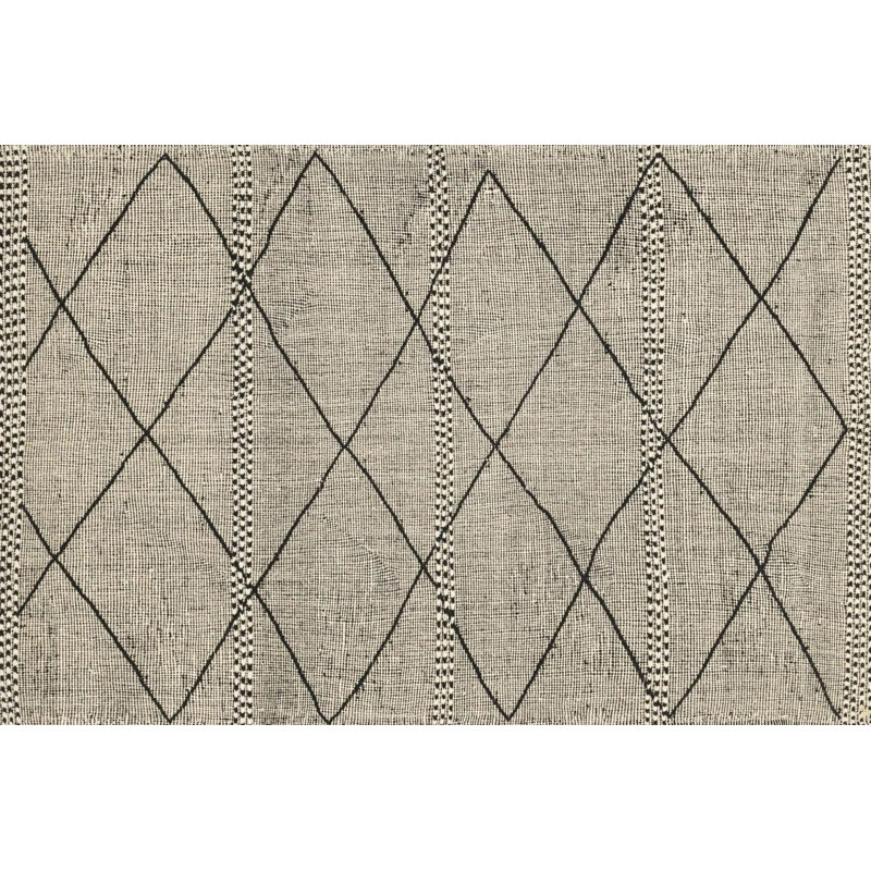 Adynn Geometric Vinyl Machine Printed Indoor / Outdoor Area Rug, Rectangle 200 x 300cm