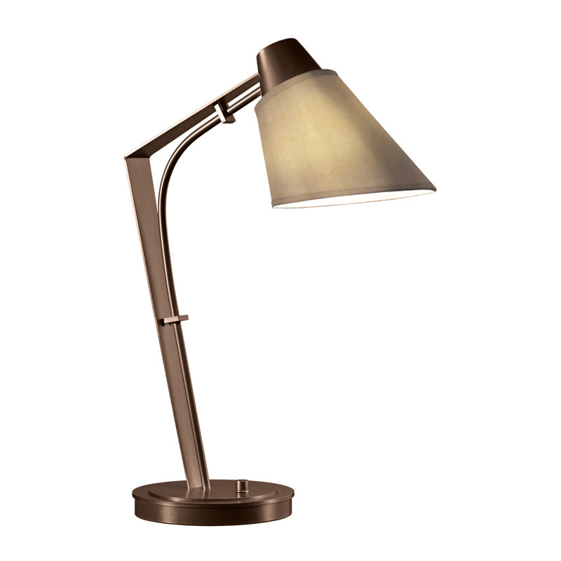 Reach 21.9" Desk Lamp, Flax, Bronze