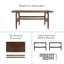 Table basse en bois Entwine