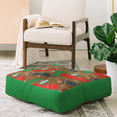 Pimlada Phuapradit Christmas Ornaments Floor Pillow