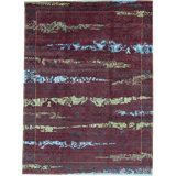 Neo Villa Abstract Area Rug in Red