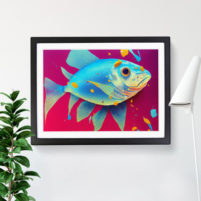 Fish Paint Splash Vol.2 Abstract - Single Picture Frame Print