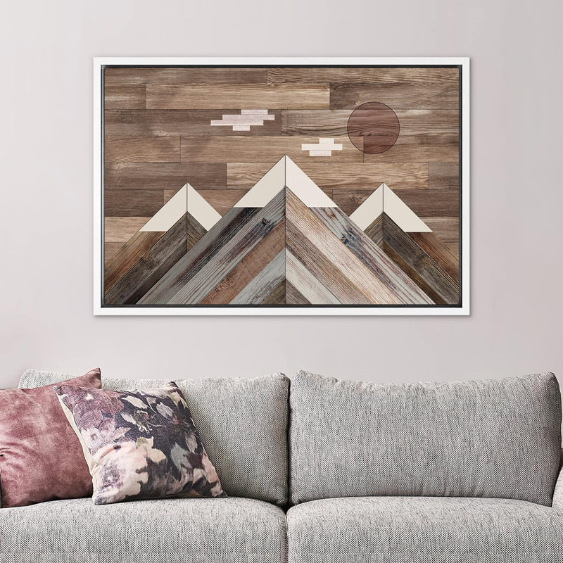 Panneau de décor Western Wood Cloudy, Blanc, H 16 po x l 24 po x P 1,5 po