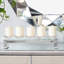 Candélabre de table en verre 4,9 po