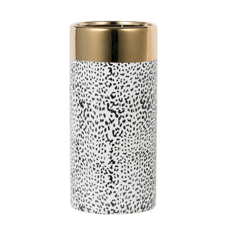 Ceramic Vase, 11.8" H x 5.3" W x 5.3" D
