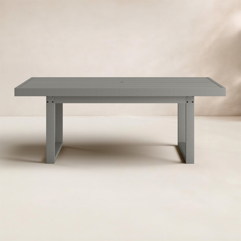 Edge Dining Table, Gray