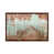 Toile avec cadre en bois brun classique
