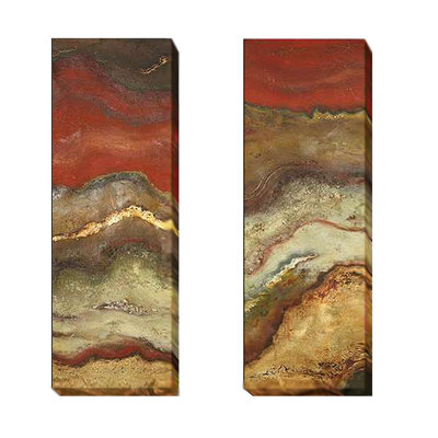 " Tierra Panel I and II " 2 Piece Art Print