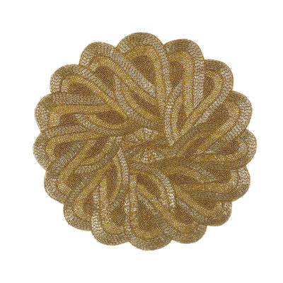 Hand Beaded Braided Circular