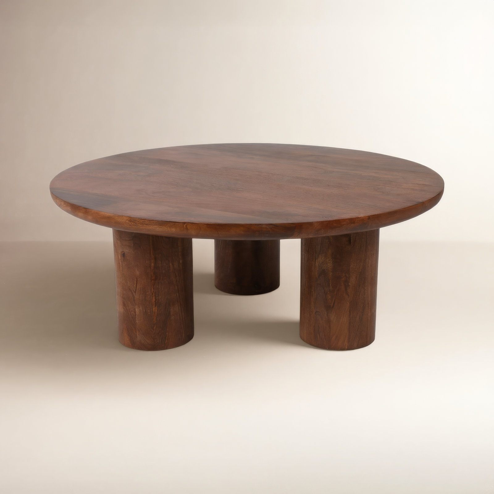 Faustine 36" Coffee Table, Dark Brown