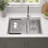 Durable Stainless Steel Double Bowl Kitchen Sink with Deep Basins and Soundproofing for Efficient Daily Use