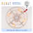 20" Matte White Caged Flush Mount Ceiling Fans 